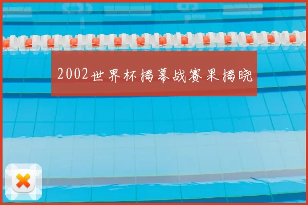 2002世界杯揭幕战赛果揭晓