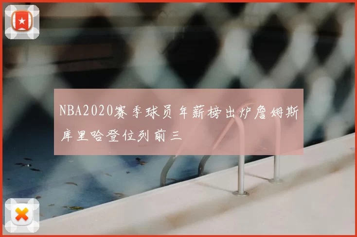 NBA2020赛季球员年薪榜出炉詹姆斯库里哈登位列前三